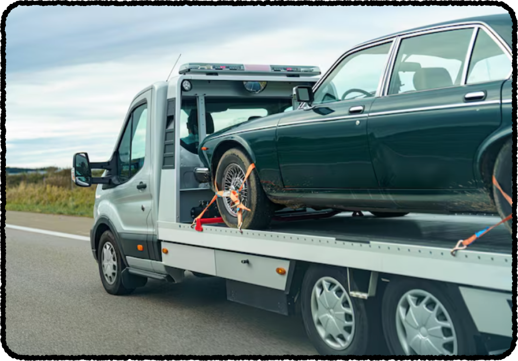 Guincho transportando veículo